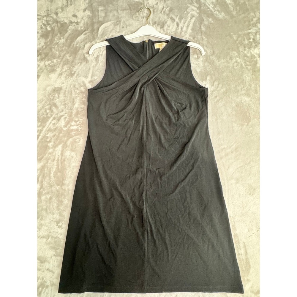 Michael Kors Black Sleeveless Sheath Dress Career‎ Party Elegant L